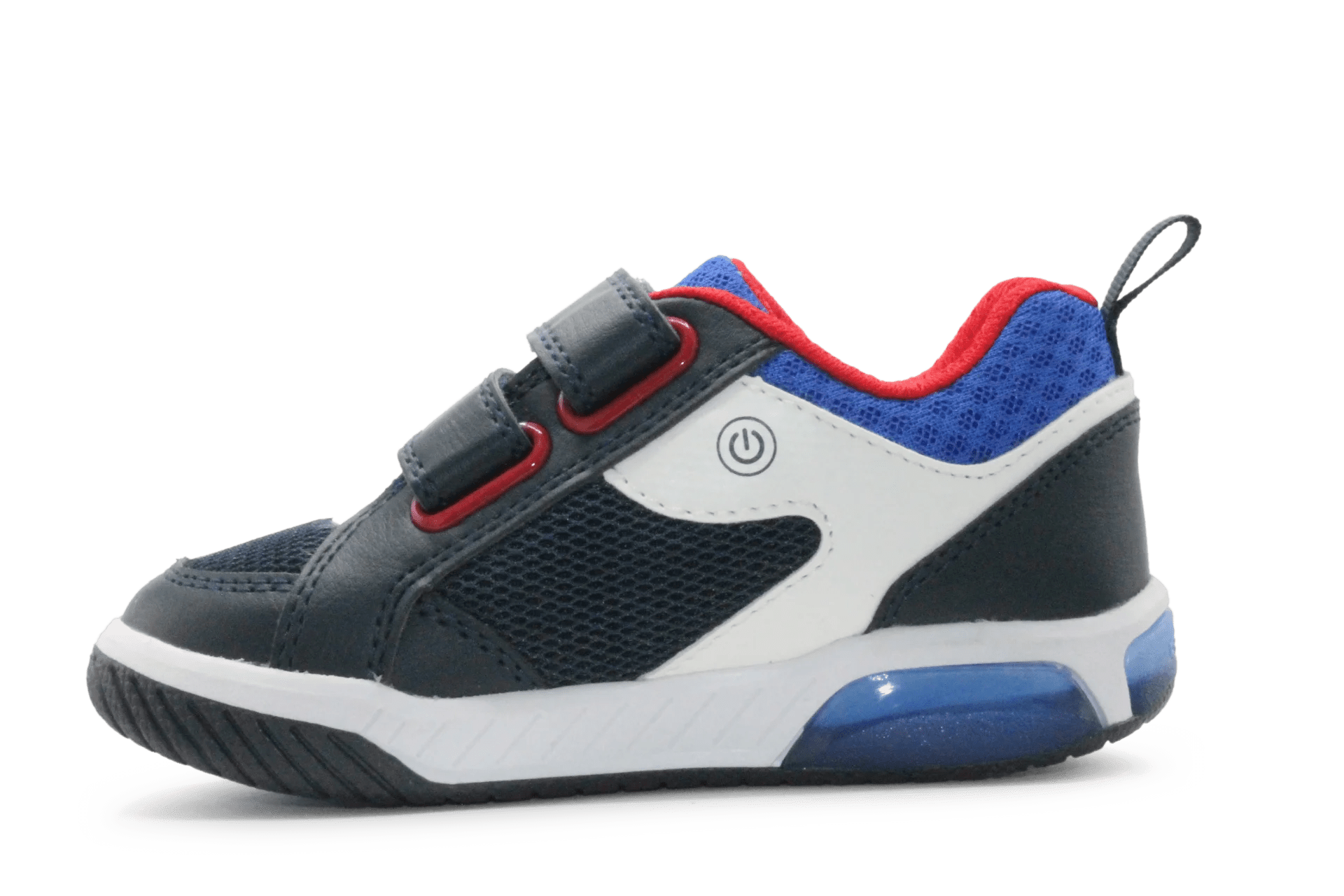 Geox Lichtjes Voetbal Schoenen Jongens - Navy Red