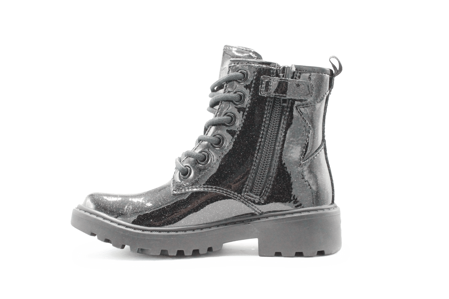 Geox Meisjes Boots Lak Glitter - Zwart - hatshoe