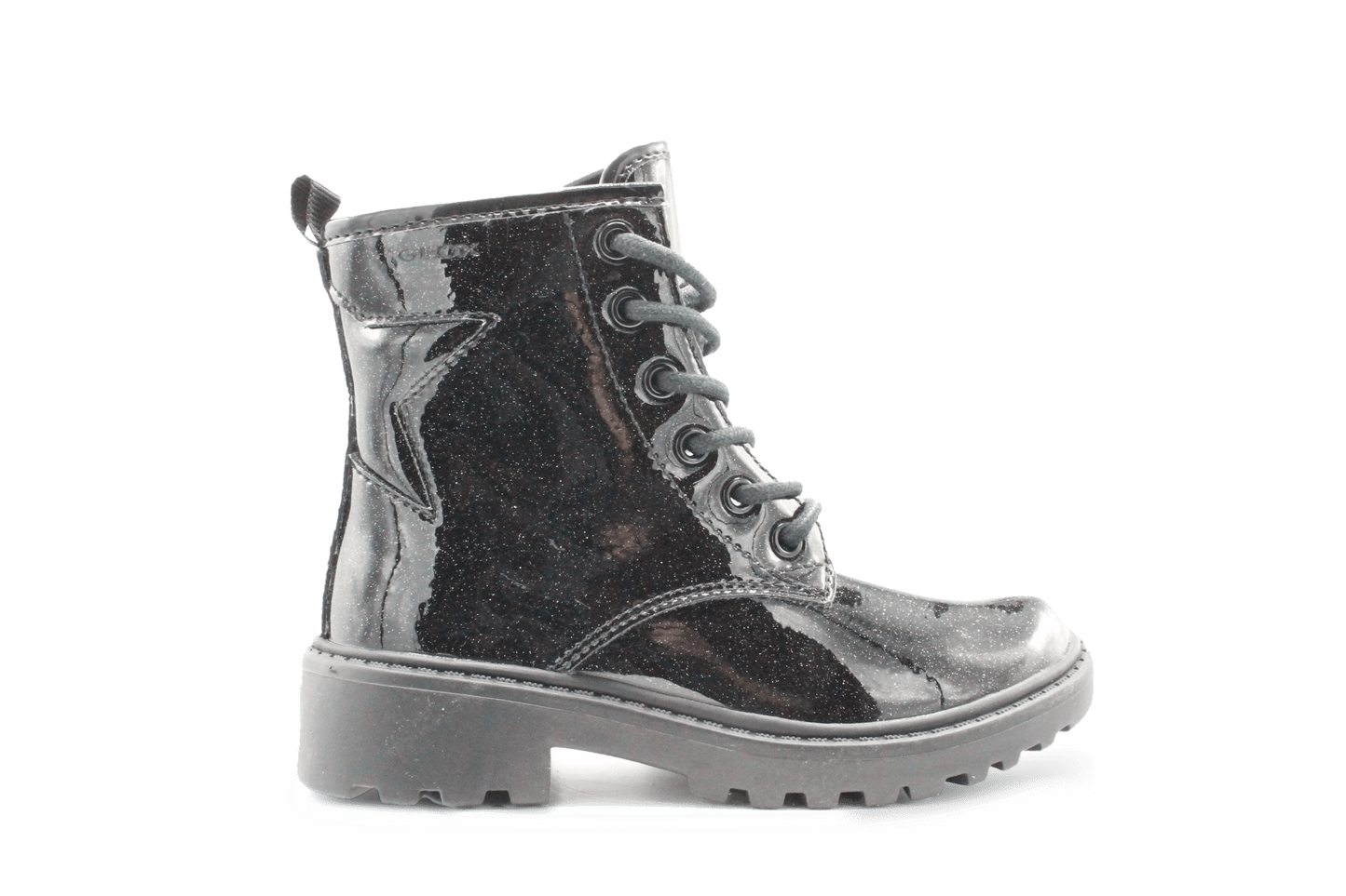 Geox Meisjes Boots Lak Glitter - Zwart - hatshoe