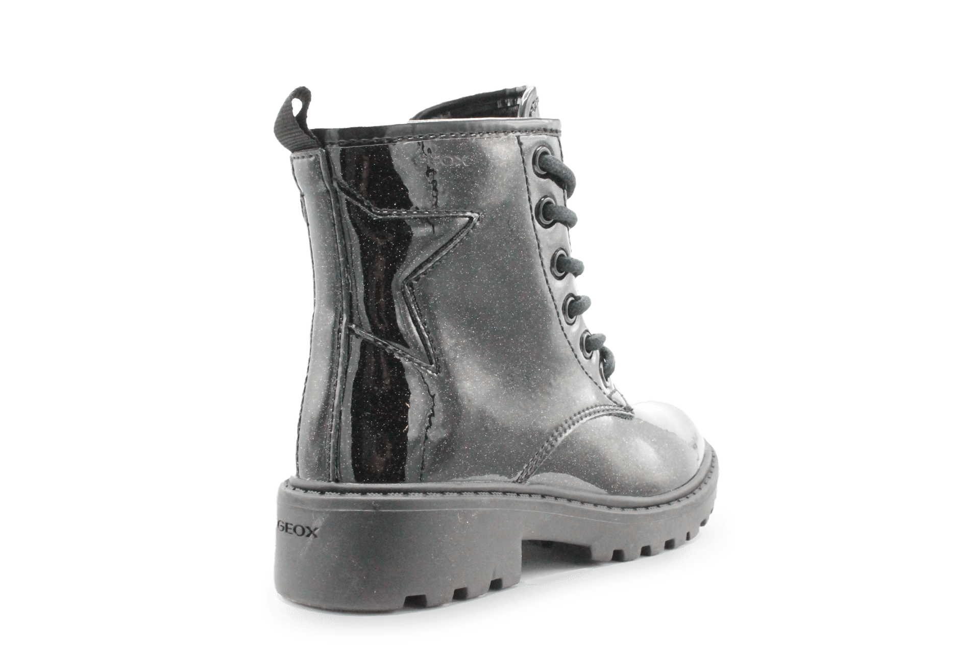 Geox Meisjes Boots Lak Glitter - Zwart - hatshoe