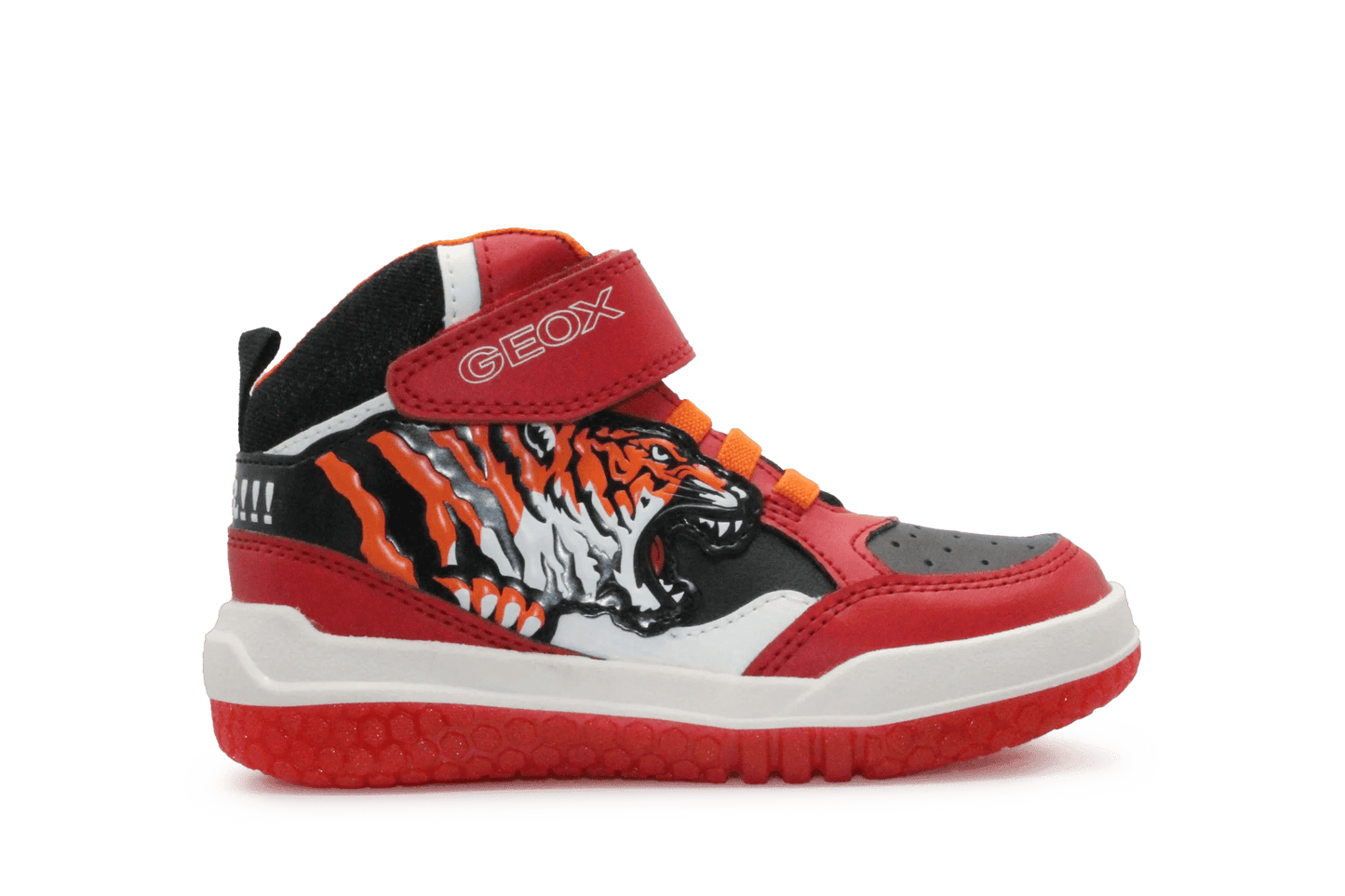 Geox Tijger lichtjes Schoenen Jongens - Rood - hatshoe
