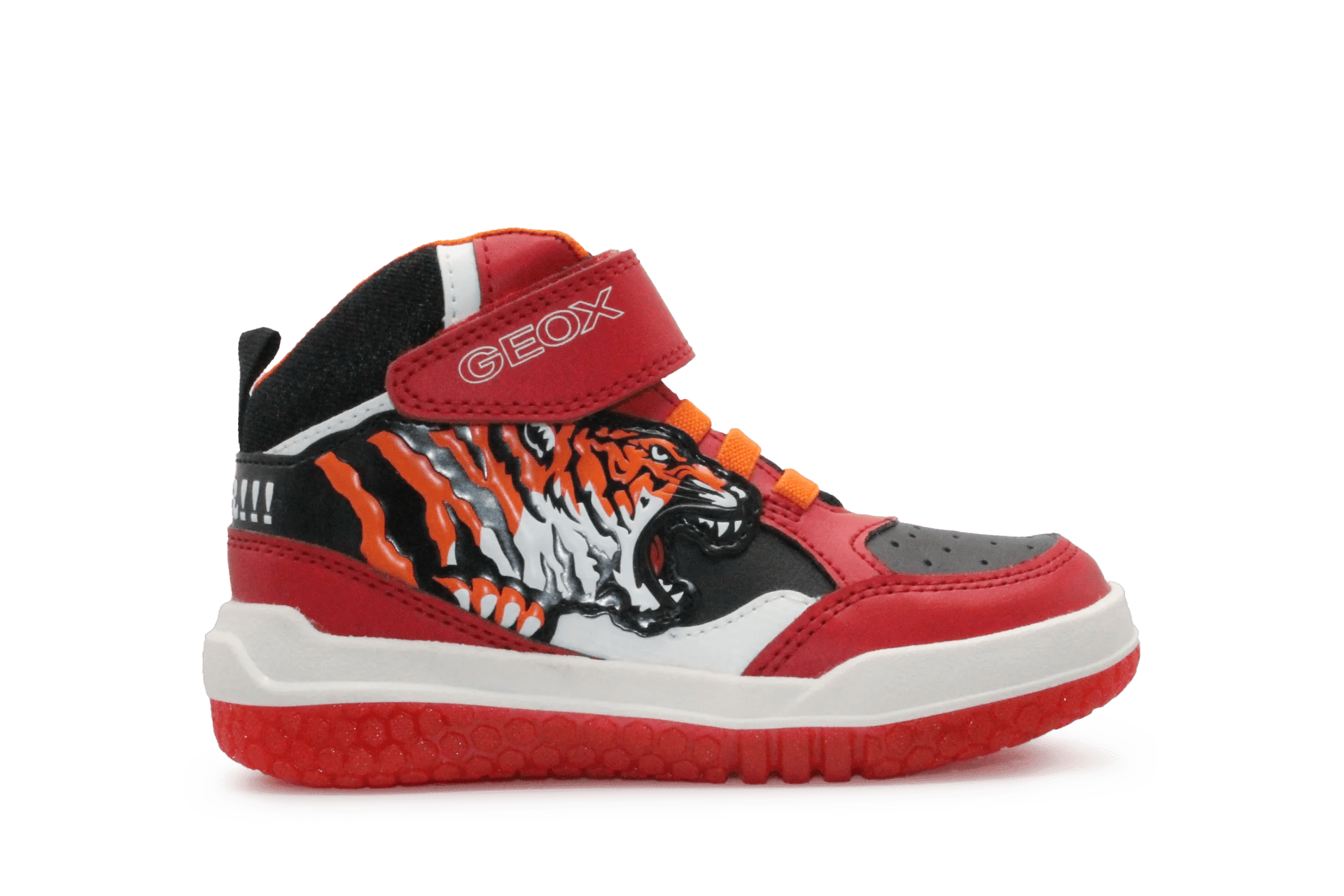 Geox Tijger lichtjes Schoenen Jongens - Rood - hatshoe