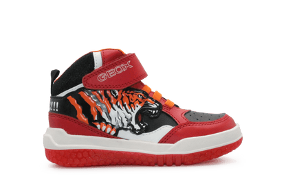Geox Tijger lichtjes Schoenen Jongens - Rood - hatshoe