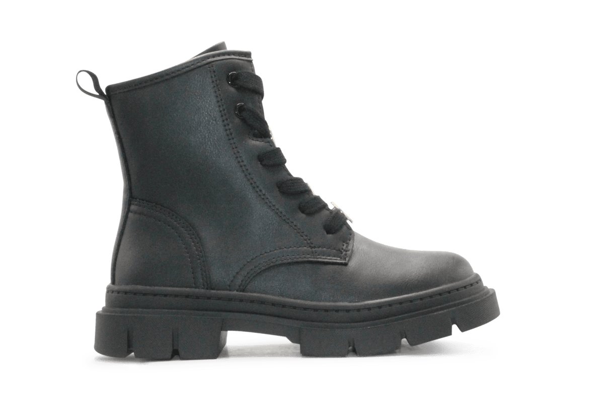 Geox Veterboot J Karsyn Meisjes - Zwart - hatshoe