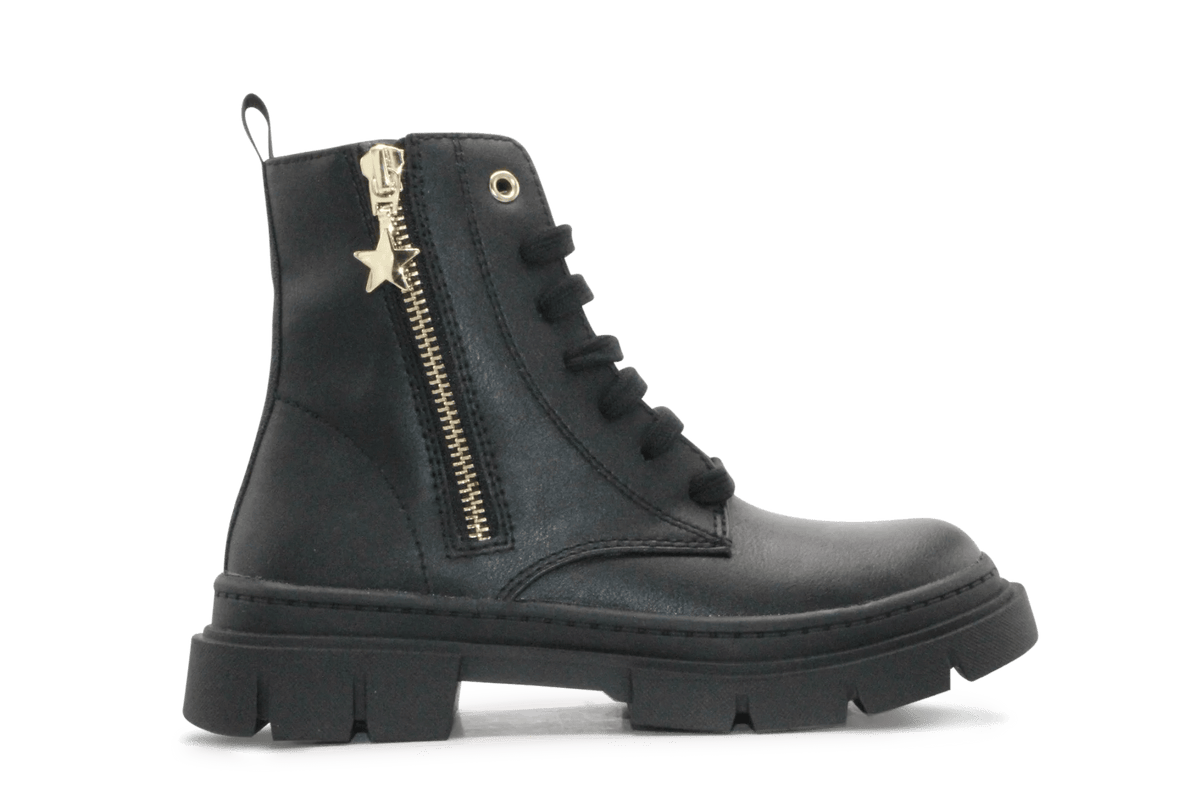 Geox Veterboot Karsyn Meisjes - Zwart - hatshoe