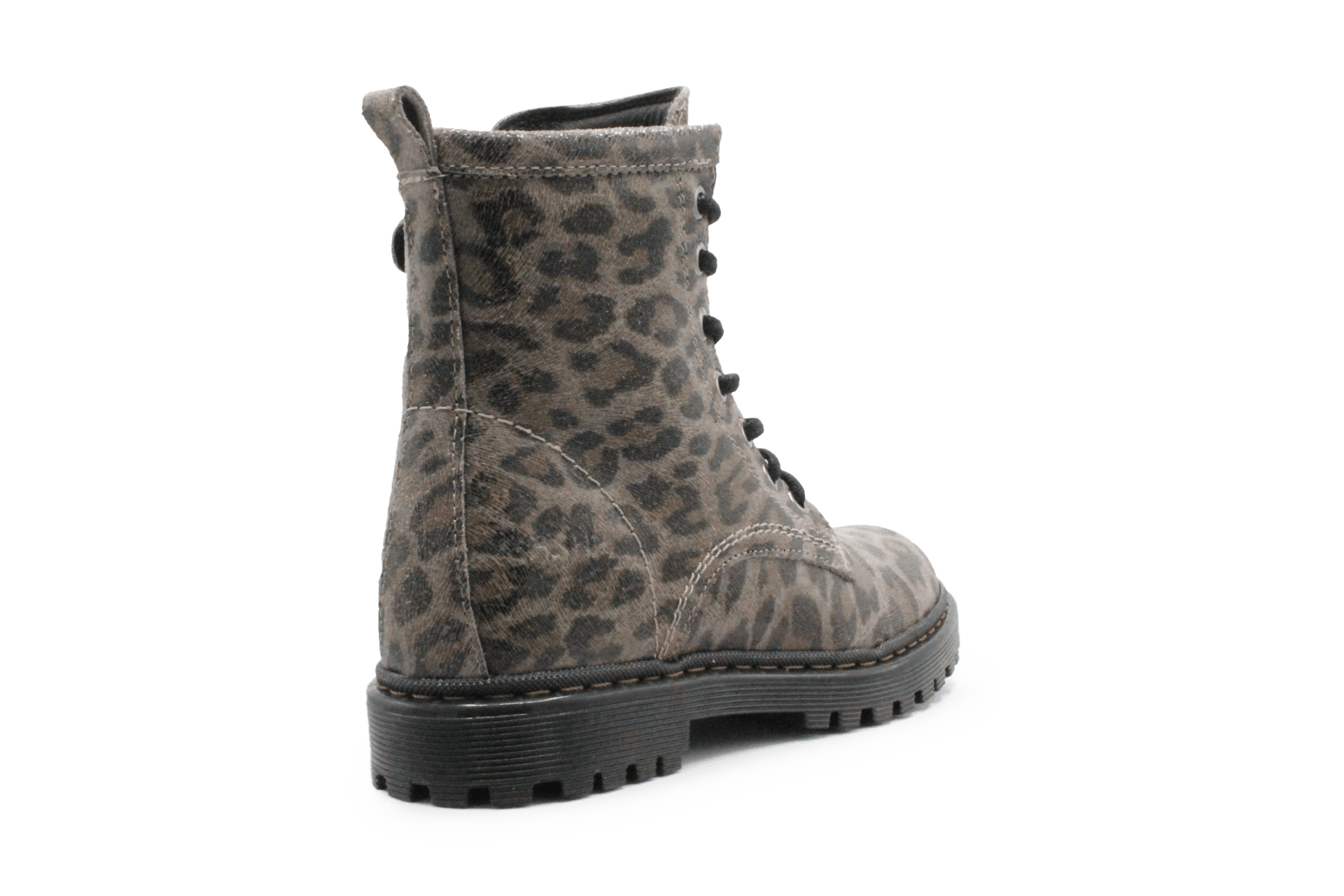 Giga G4465 Meisjes Boots Luipaardprint Leer – Smalle Pasvorm met Rits - hatshoe