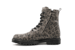 Giga G4465 Meisjes Boots Luipaardprint Leer – Smalle Pasvorm met Rits - hatshoe