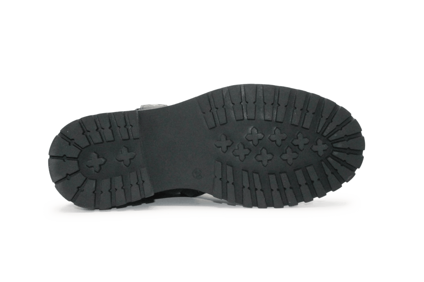 Giga G4481 Meisjes Bikerboots Zwart Leer - Smalle pasvorm - hatshoe