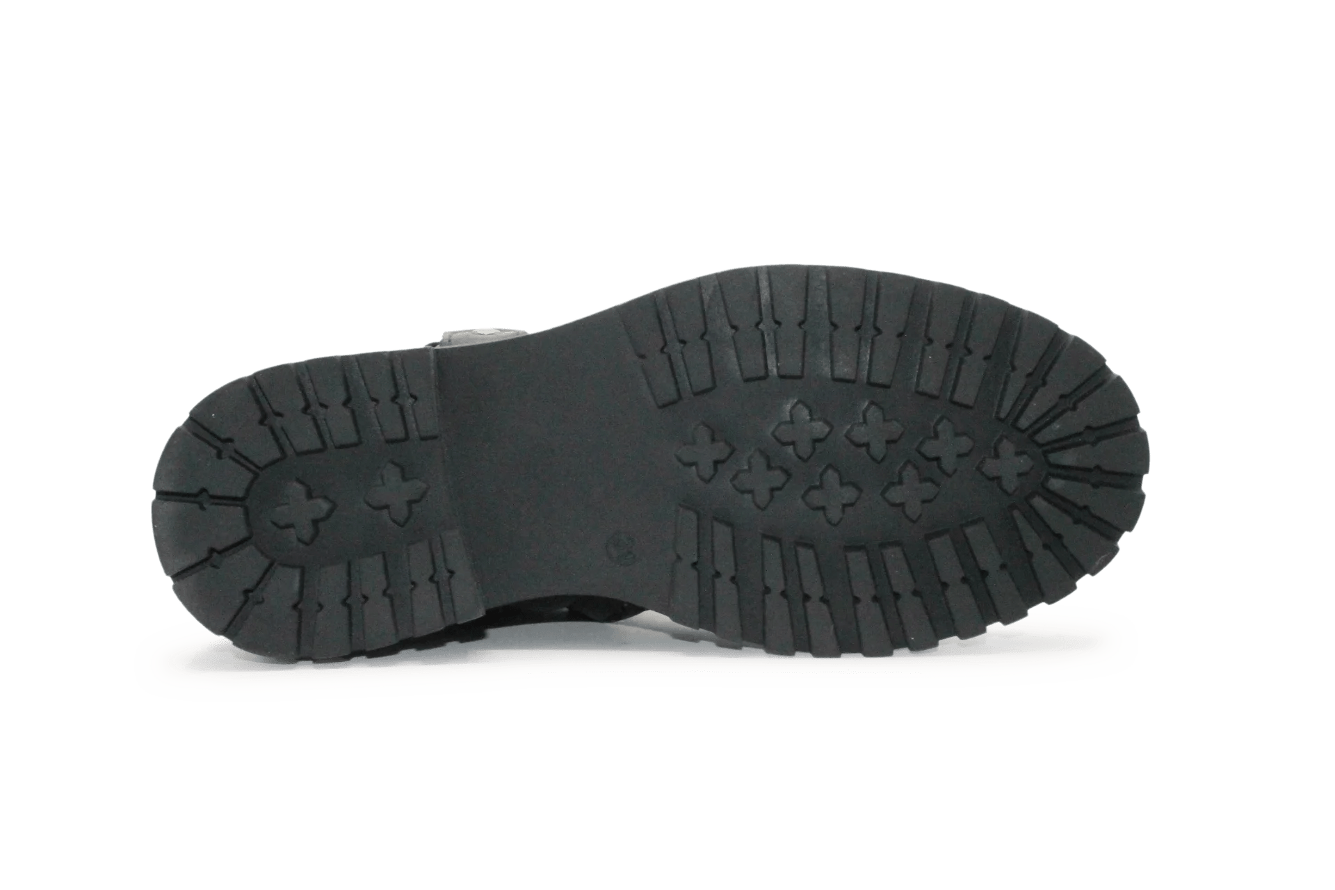 Giga G4481 Meisjes Bikerboots Zwart Leer - Smalle pasvorm - hatshoe