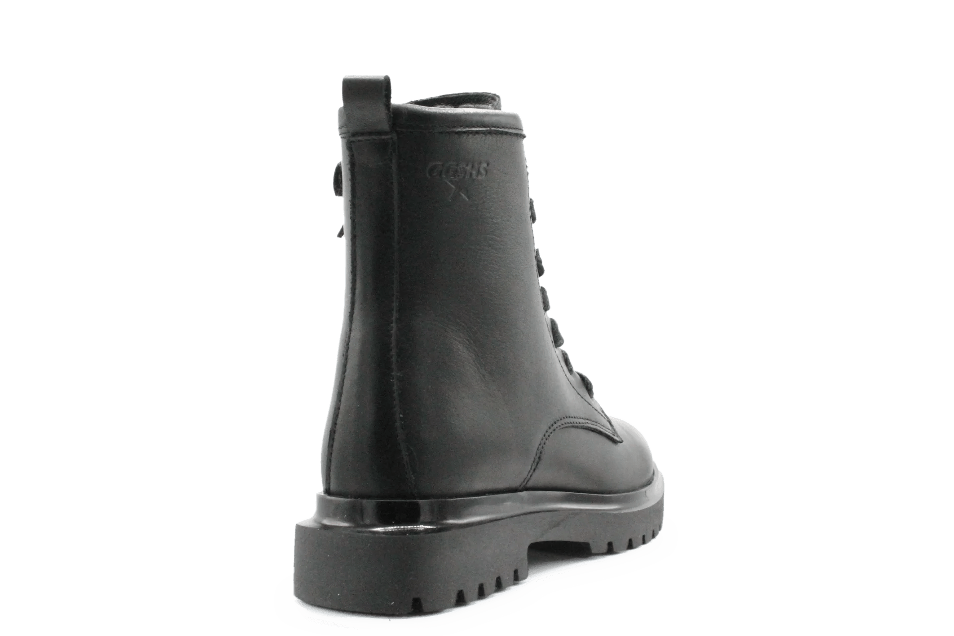 Giga G4486 Meisjes Boots Zwart Leer  – Smalle Pasvorm