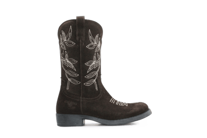 Giga Meisjes Cowboylaars G4615 - Donkerbruin - hatshoe
