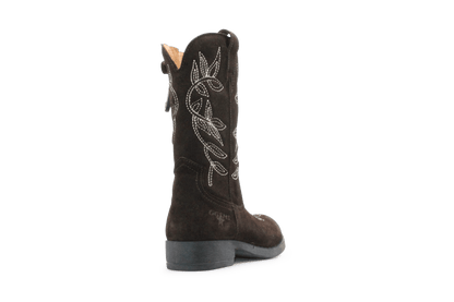 Giga Meisjes Cowboylaars G4615 - Donkerbruin - hatshoe