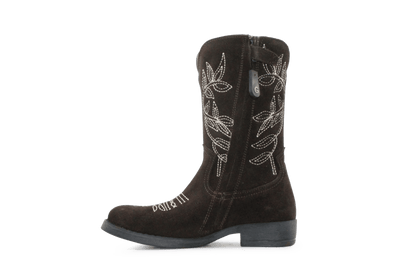 Giga Meisjes Cowboylaars G4615 - Donkerbruin - hatshoe