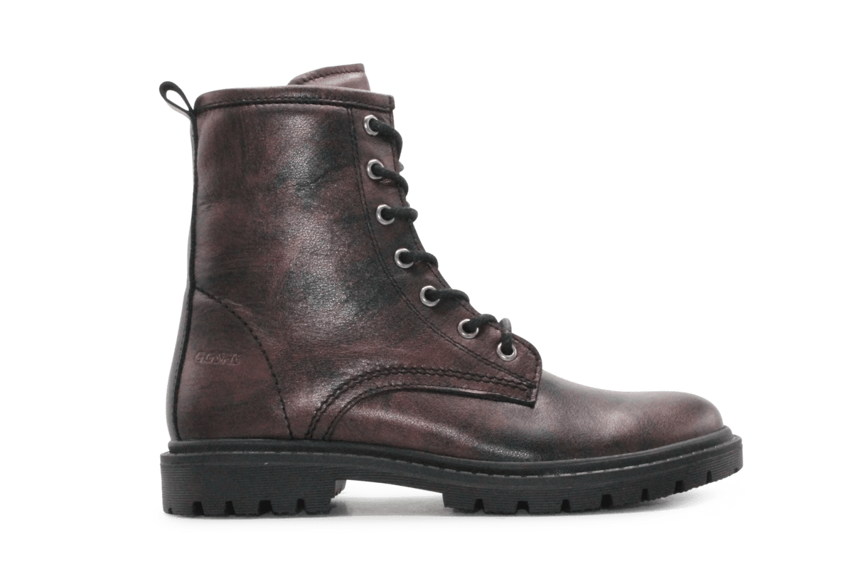 Giga Meisjes Veterboot G4630- Bordeaux - hatshoe