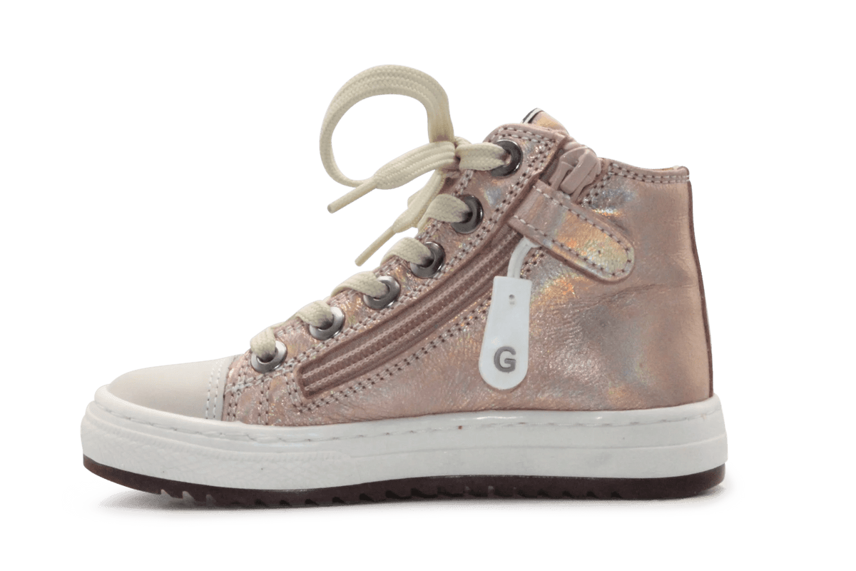 Giga Meisjes Veterschoen G4660 - Goud - hatshoe