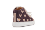 Giga Meisjes Veterschoen G4665- Bordeaux Heart - hatshoe