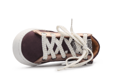 Giga Meisjes Veterschoen G4665- Bordeaux Heart - hatshoe