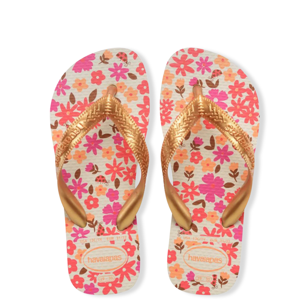 Havaianas Slippers - Flores Beige - hatshoe