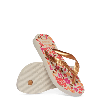 Havaianas Slippers - Flores Beige - hatshoe