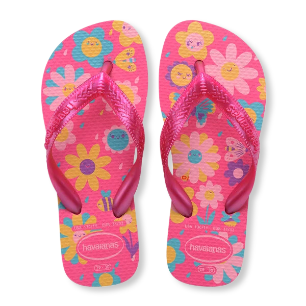 Havaianas Slippers - Flores Pink - hatshoe