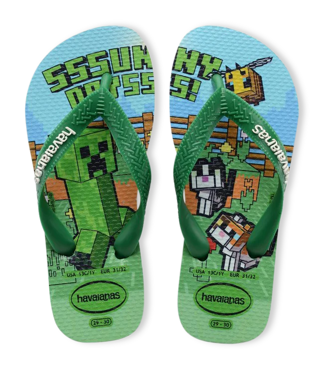 Havaianas Slippers - Minecraft