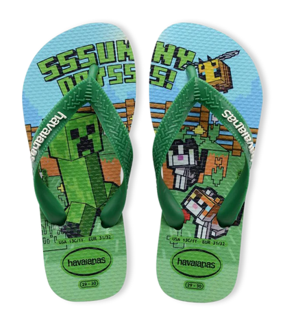 Havaianas Slippers - Minecraft - hatshoe