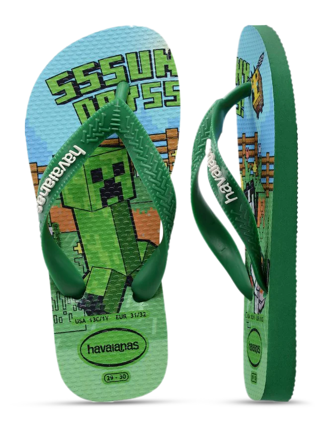 Havaianas Slippers - Minecraft - hatshoe