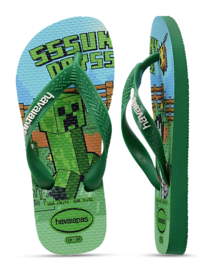 Havaianas Slippers - Minecraft - hatshoe