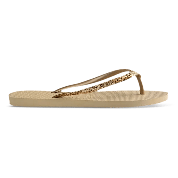 Havaianas Slippers - Slim Glitter Beige - hatshoe