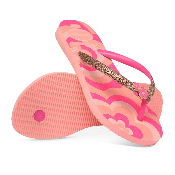 Havaianas Slippers - Slim Glitter Blossom - hatshoe