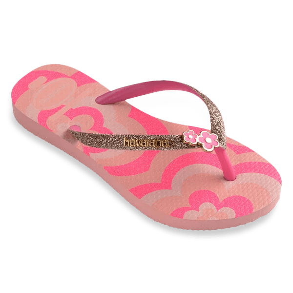 Havaianas Slippers - Slim Glitter Blossom - hatshoe