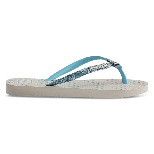 Havaianas Slippers - Slim Glitter Sand grey - hatshoe