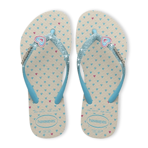 Havaianas Slippers - Slim Glitter Sand grey - hatshoe