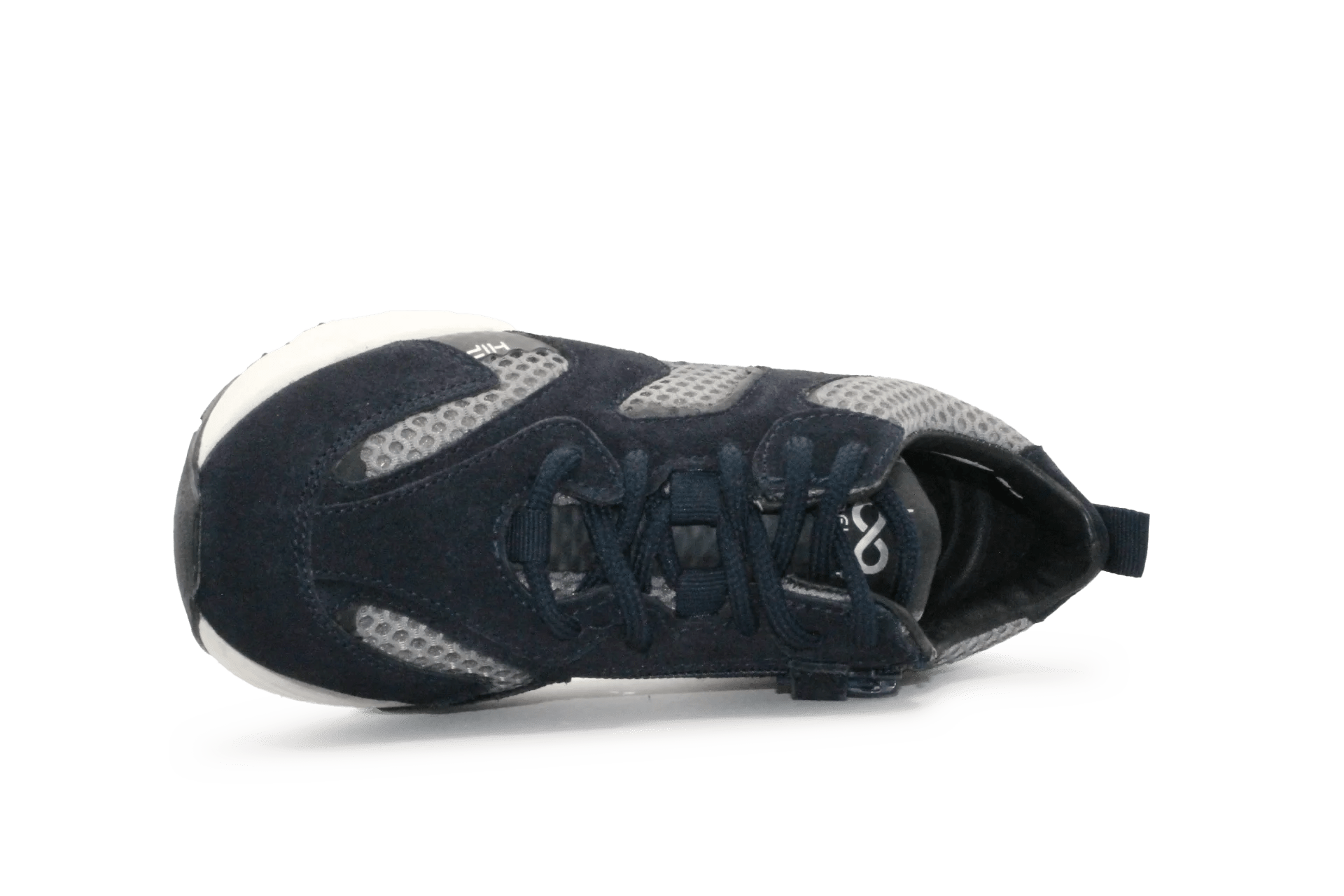 Hip H1145 Jongens Veterschoenen Blauw Suède met Rits