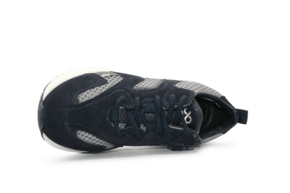 Hip H1145 Jongens Veterschoenen Blauw Suède met Rits - hatshoe