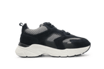 Hip H1145 Jongens Veterschoenen Blauw Suède met Rits - hatshoe