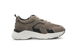 Hip H1145 Jongens Veterschoenen Taupe Suède met Rits - hatshoe