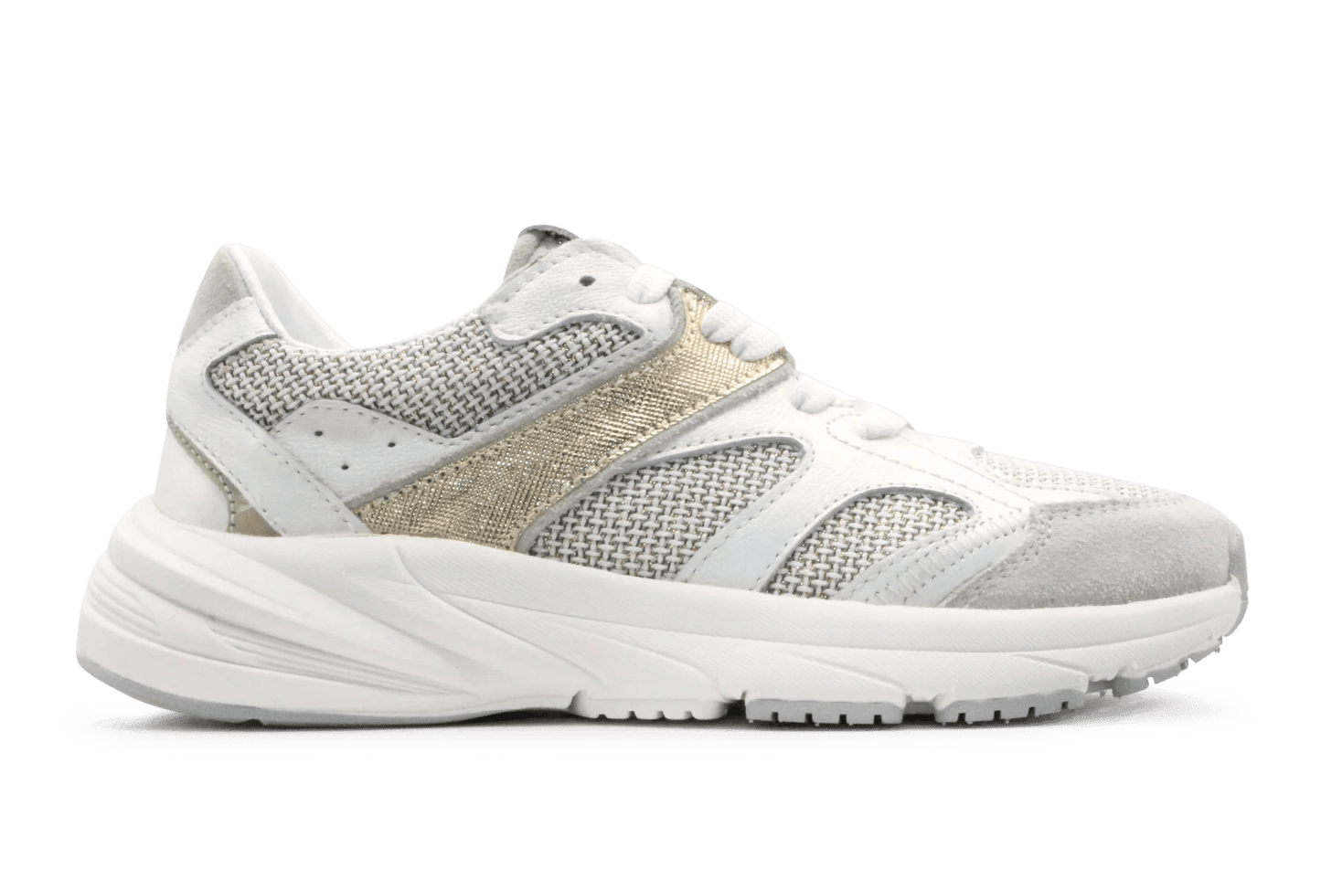 Hip H1660 Meisjes Sneakers - Wit Goud - hatshoe
