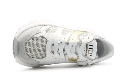 Hip H1660 Meisjes Sneakers - Wit Goud - hatshoe