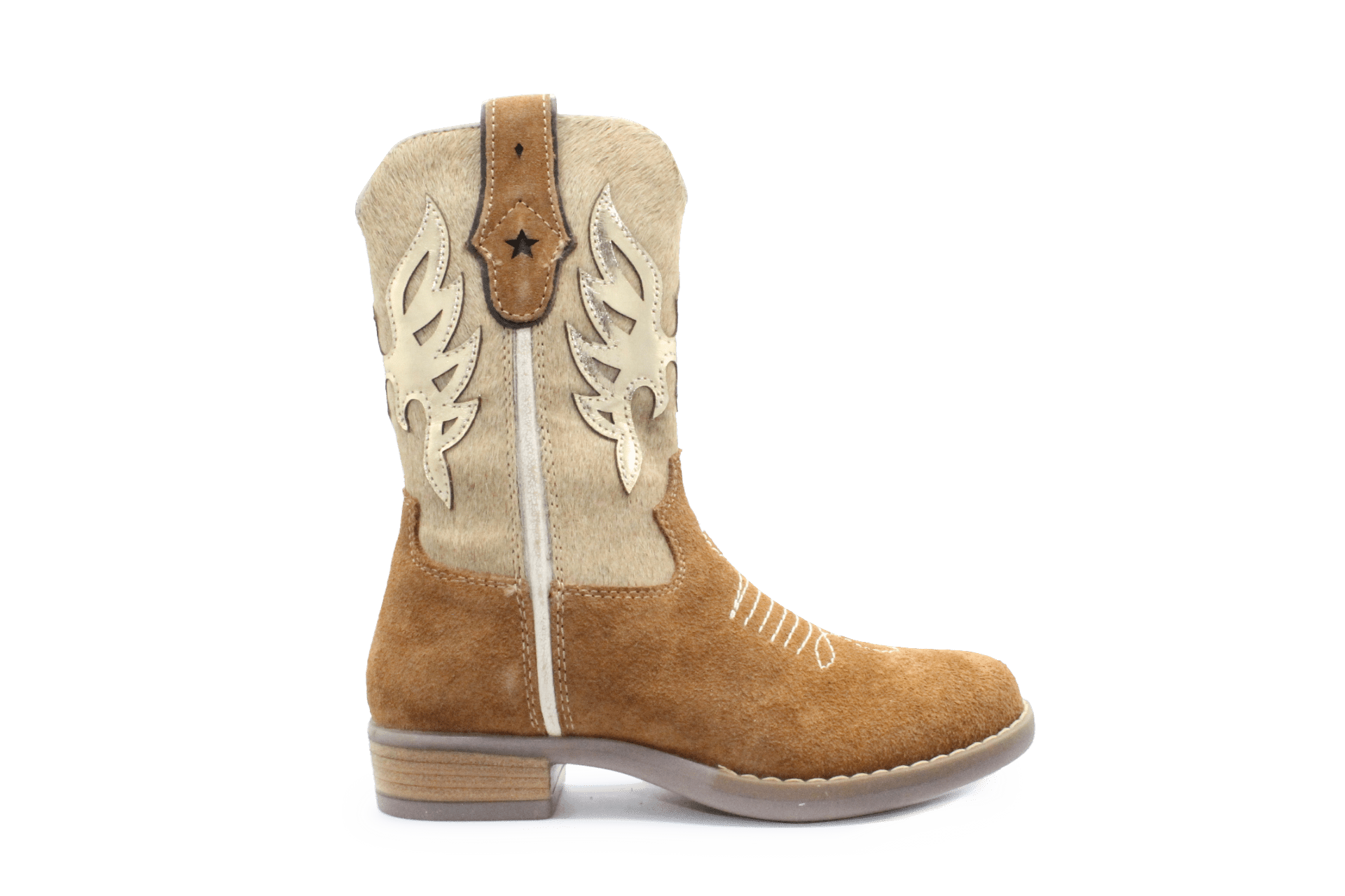 Hip H1700 Meisjes Cowboylaarzen Bruin Suède met Rits - hatshoe