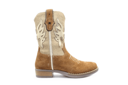 Hip H1700 Meisjes Cowboylaarzen Bruin Suède met Rits - hatshoe