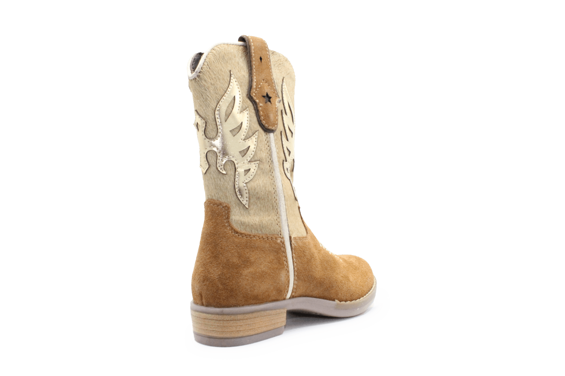 Hip H1700 Meisjes Cowboylaarzen Bruin Suède met Rits - hatshoe