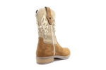 Hip H1700 Meisjes Cowboylaarzen Bruin Suède met Rits - hatshoe