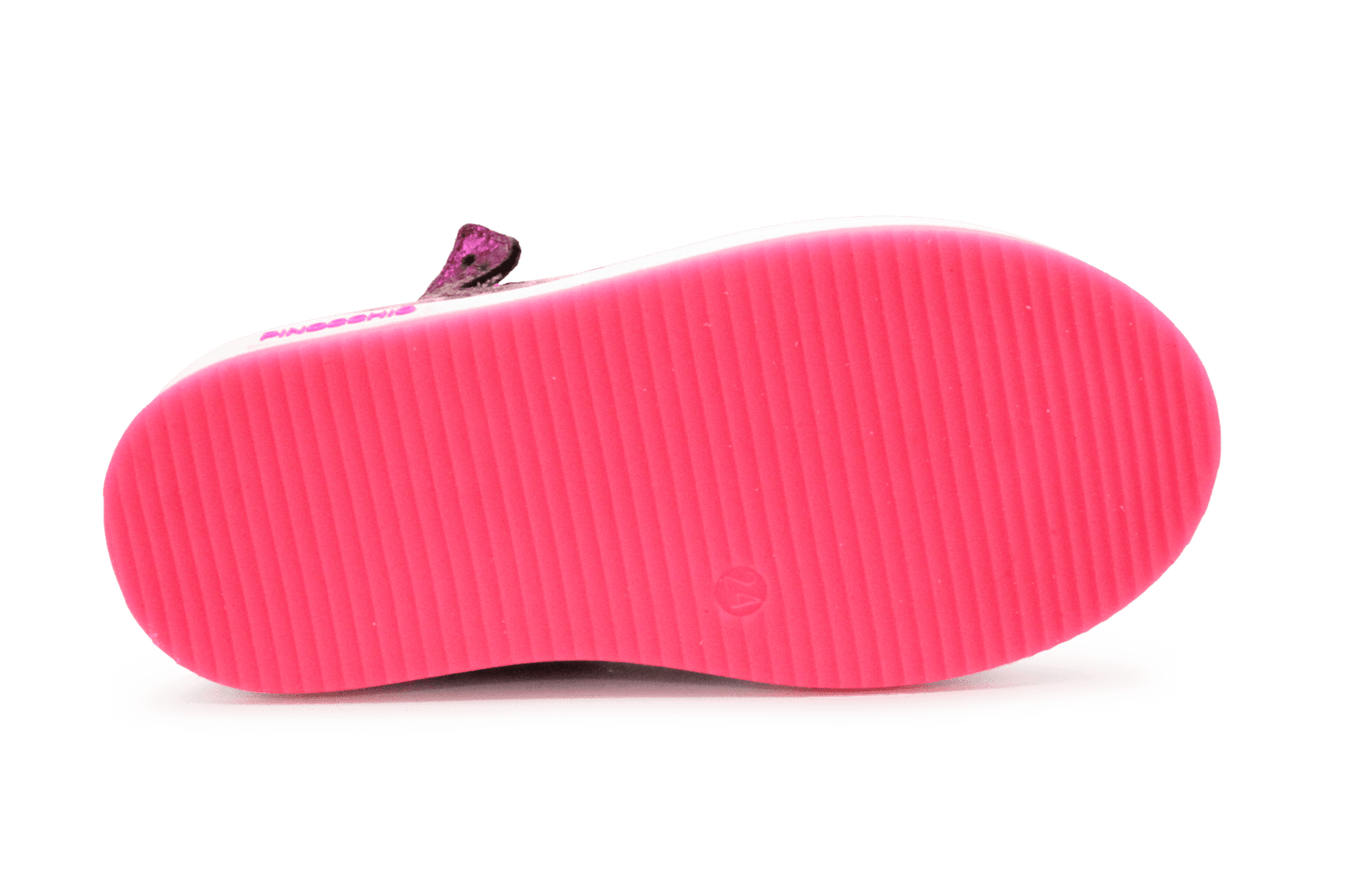 Hip H1765 Meisjes Hoge Sneakers Roze/Paarse Glitter en Suède met Rits - hatshoe