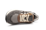 Hip H1929 Jongens Veterschoenen Taupe/Grijs Suède met Rits - hatshoe
