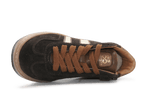 Hip Hoge Sneaker H1102 Bruin Leer & Suède – Veter en Rits - hatshoe