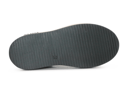Hip Hoge Sneaker H1102 Groen Leer & Suède – Veter en Rits - hatshoe