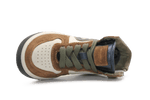 Hip Hoge Sneaker H1301 Naturel Leer & Suède – Veter en Rits - hatshoe