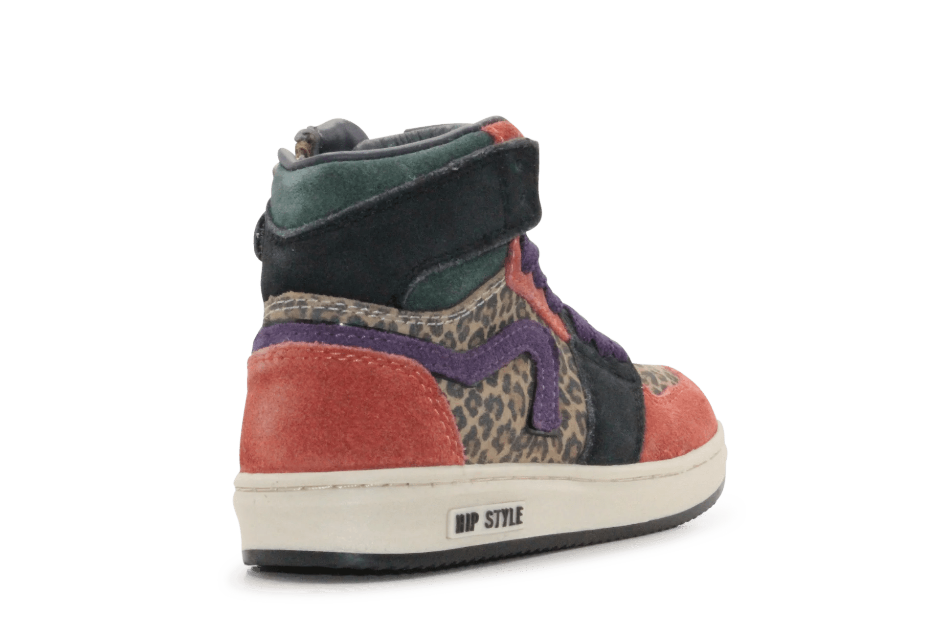 Hip Hoge Sneaker H1765 Natural Suède – Veter en Rits