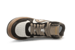 Hip Hoge Sneaker H1803 Bruin Leer & Suède – Veter en Rits - hatshoe
